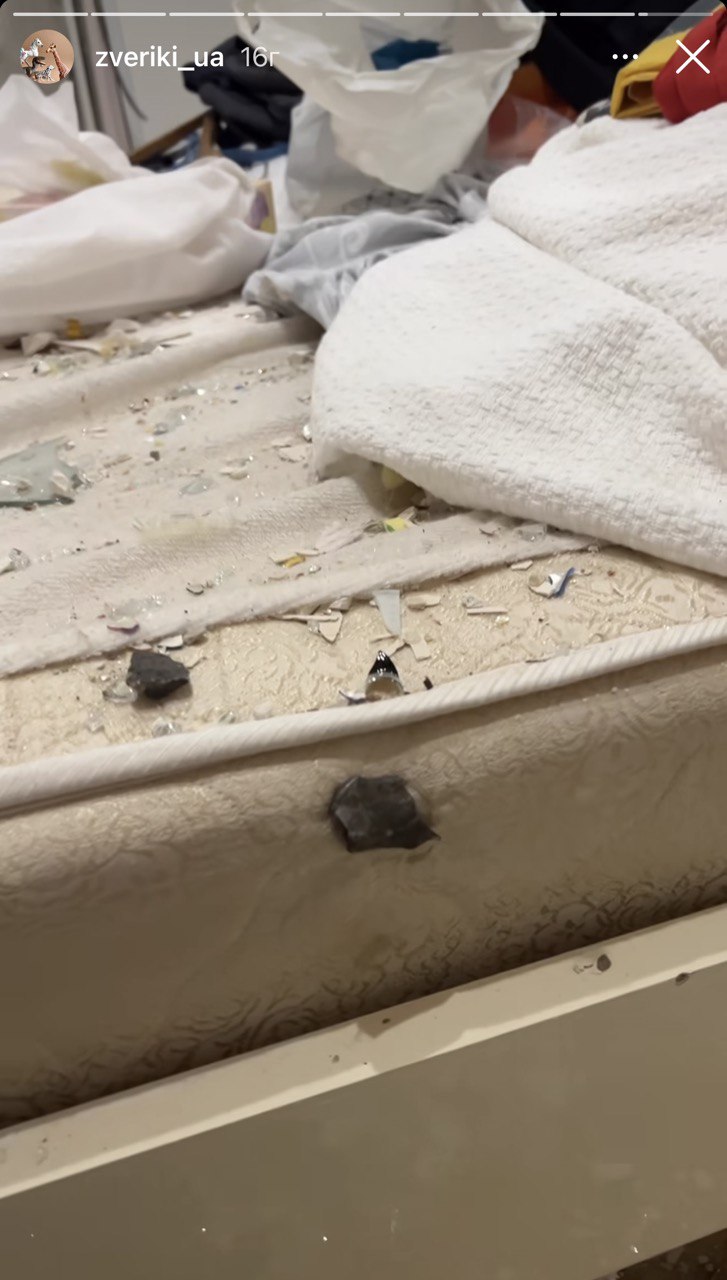 "Скло застрягло в стінах": мешканка Харкова показала розгромлену квартиру після обстрілу РФ (відео)